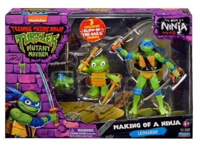 Wojownicze Żółwie Ninja Evolution Leonardo 3-pak figurka Playmates