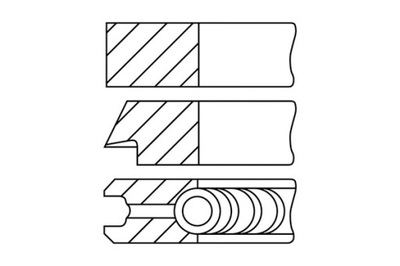 GOETZE 81 STD 1-1.2-2 КОМПЛЕКТ КІЛЬЦЯ ПОРШНЯ AUDI A3 A4 B5 A4 B6 A4