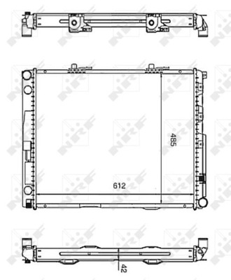 РАДИАТОР DB W124 3,0TD 86-95 NRF58253