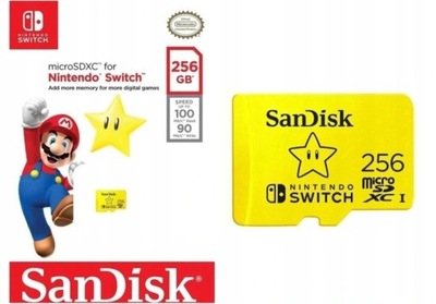 Karta micro SD 256GB SanDisk Nintendo Switch
