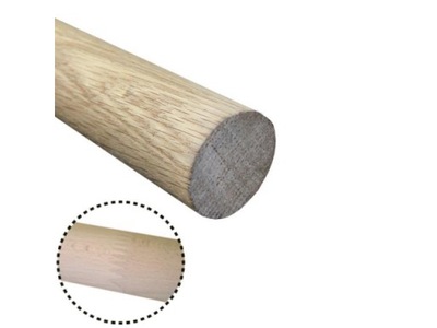 PORĘCZ DREWNIANA FI 42 DĄB CINK 3000mm