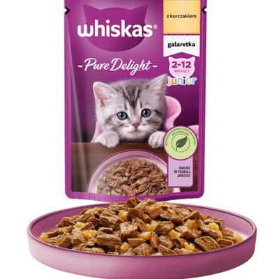 Whiskas Junior,Kitten kurczak w galaretce 85g