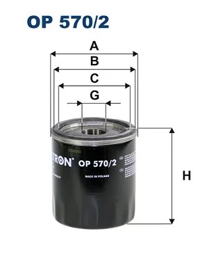 FILTRON OP570/2 FILTRO ACEITES  