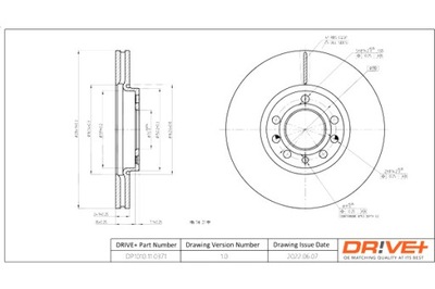 DRIVE+ ДИСКИ ТОРМОЗНЫЕ ТОРМОЗНЫЕ 2 ШТУКИ. ПЕРЕД SAAB 9-3X 2.0B 11 -15 ВЕНТИЛИРУЕМЫЕ