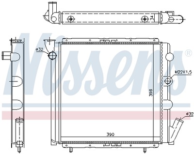 РАДІАТОР ДВИГУНА NISSENS NIS 63934A