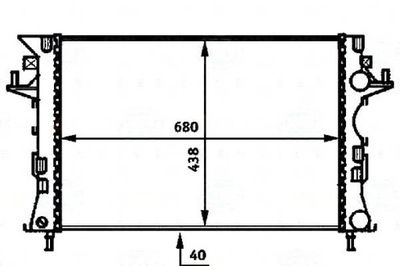 Behr hella радіатор wody renault espace iv 3.0 dc фото №1