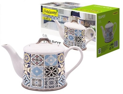 Porcelanowy imbryk czajniczek do serwowania herbaty kawy zaparzacz