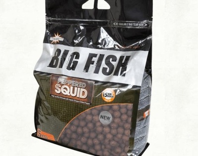 Dynamite Boilies Big Fish Peppered Squid 20mm 5kg Nowość