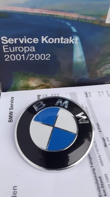 ŽENKLELIS EMBLEMA LOGO 82MM BMW E34 PIERWSZA KOKYBĖ ZNACZKA 