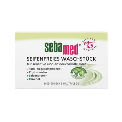 Sebamed Seifenfreies Waschstück Olive bezalkaliczna oliwkowa kostka myj P1