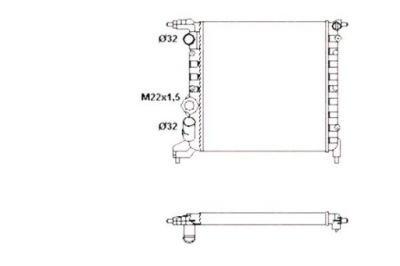 Nrf радиатор воды renault clio 1 1.2 b/c/s57a. b фото №1
