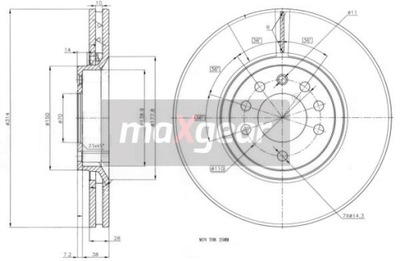 ДИСК HAM. OPEL P. VECTRA C 02- 2,8/3,2 V6/3,0CDTI