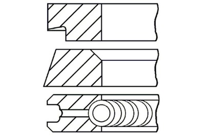 GOETZE 82 STD 1.2-1.2-2 КОМПЛЕКТ КОЛЬЦА ПОРШНЯ ALFA ROMEO 147 156