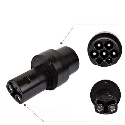 Адаптер typ 2 dc tesla штекер фото №1