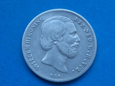 nr127 Holandia Moneta 1/2 Gulden 1857 ! SREBRO