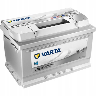 BATERÍA VARTA SILVER DYNAMIC 74AH 750A P+ E38  