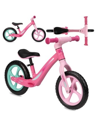 Rower biegowy MoMi Mizo 12" różowy