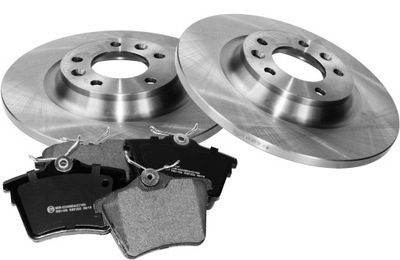 DISCS X2 + PADS REAR C5 III PEUGEOT 407 508 SW 607  