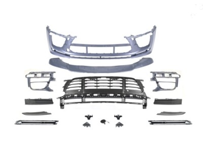 Porsche macan turbo бампер передний + drl 2014-2023 фото №1