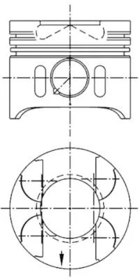 KOLBENSCHMIDT 97409600 STŪMOKLIS 