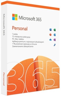 Microsoft 365 Personal PL P6 1 Rok 1 Użytk Win/Mac