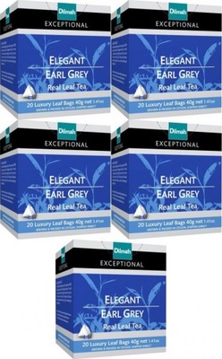 Dilmah Exceptional Earl Grey herbata 20 sztuk x5