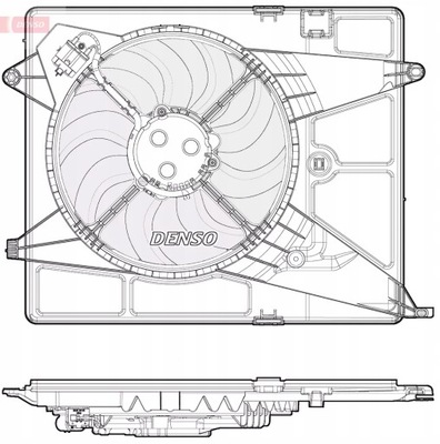 FAN RADIATOR CHEVROLET TRAX 1.4 12.12- DER  