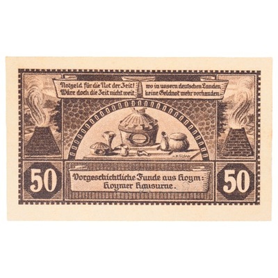 Banknot, Niemcy, Hoym, 50 Pfennig, N.D, 1921, 1921