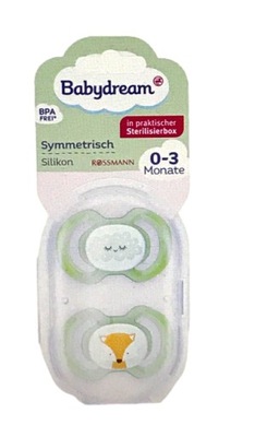 babydream symetryczny smoczek od 0 do 3 m-ca