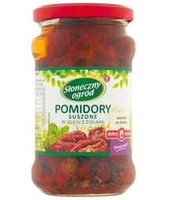 Pomidory Suszone w Oleju z Ziołami Słoneczny Ogród 314 ml