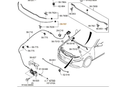 FORRO DE CAPO MAZDA 3 BP CON BCJH-56-770A  