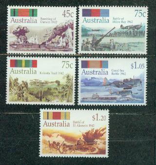 AUSTRALIA ** Australia w II Wojnie Światowej Mi 1292-96