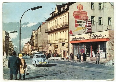 ZAKOPANE :: Ulica Krupówki - stare auto