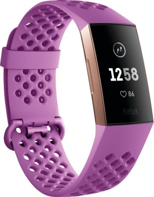 Smartband Fitbit Charge 3 fioletowy S 63D-200