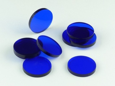 Crafters: Znaczniki akrylowe - Transparentne - Niebieskie (10)