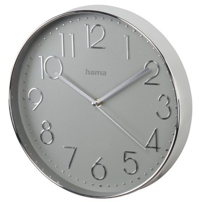 HAMA ŚCIENNY ELEGANCE 30 cm SREBRNY