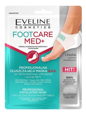 Eveline Foot Care Med+ Złuszczająca maska na pięty