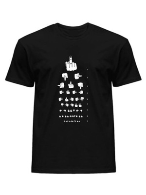 KOSZULKA T-SHIRT MĘSKI FUCK CZARNY XL