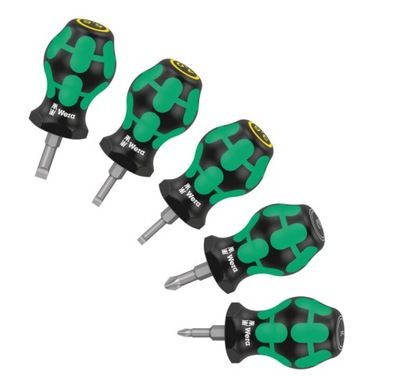 WERA ZESTAW WKRĘTAKÓW STUBBY SET 2, 5 CZ.