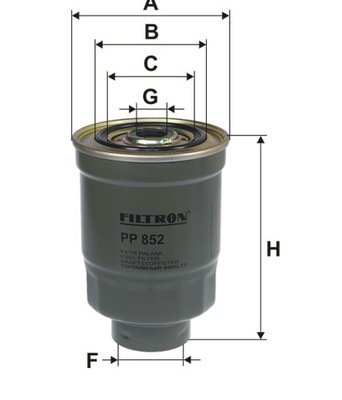 ФИЛЬТР ТОПЛИВА DAIHATSU ISUZU MAZDA OPELPP 852