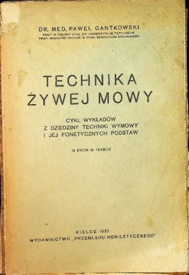 Technika żywej mowy 1937 r.