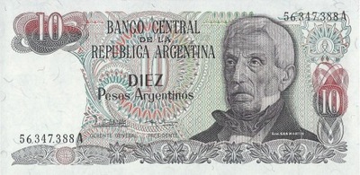 Argentyna - 10 Pesos Argentinos - 1983 - P313-St.1