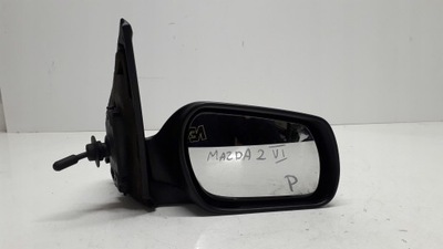 Mazda 2 ii 02-07 зеркало правое механический фото №1