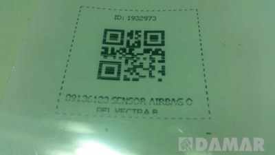 09136123 SENSOR AIRBAG OPEL VECTRA B  