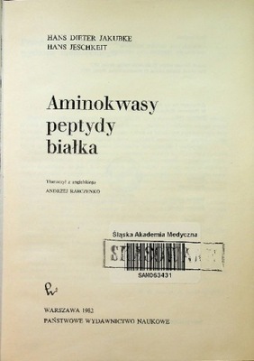 Aminokwasy peptydy białka