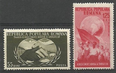 Rumunia 1953 Mi 1456-1457 Czyste **