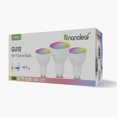 Nanoleaf Essentials Matter Wi-Fi GU10 Smart Bulb RGBCW 3pcs pack|Nanoleaf E