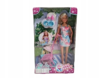 LALKA STEFFI SPACER Z PSAMI DOG BUGGY