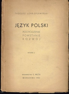 Język polski Tadeusz Lehr-Spławiński