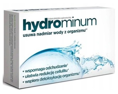 HYDROMINUM usuwa nadmiar wody z organizmu 30 TABL